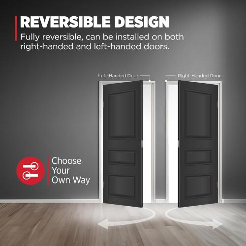 Kwikset San Clemente Front Door Lock Handle and Deadbolt Set, Entry Handleset Exterior with Interior Reversible Lever, Satin Brass, Pick Resistant SmartKey Deadbolt Security, with Microban Protection