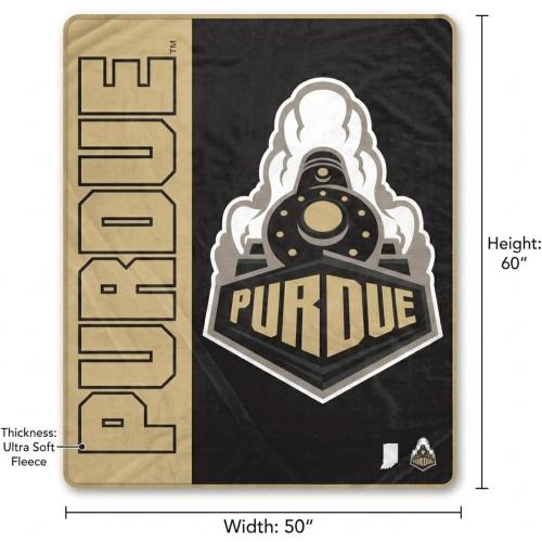 Proformance Home NCAA Purdue Boilermakers Endzone Ultra Soft Tailgate Throw