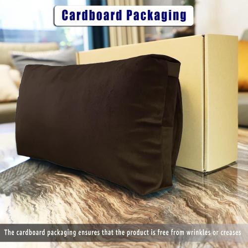 Headrest Pillow with Pearl Cotton Filling - Non-Slip Headrest Cushion for Recliners, Sofas and Loveseats (Chocolate)