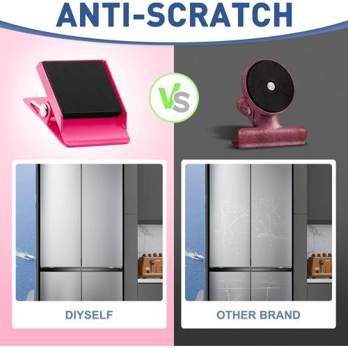 8 Pack Fridge Magnet, Magnetic Clips Heavy Duty for Whiteboard, Refrigerator Magnets Decorative Clips, Cute Clip Magnets for Classroom, School, Strong Locker Magnets Clips for Girls, Boys, Adults