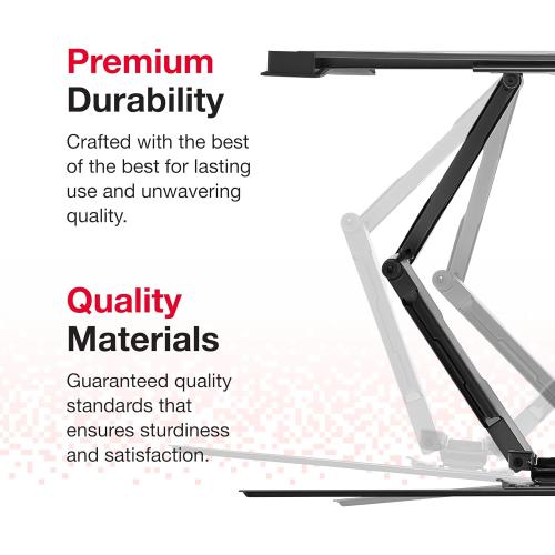 Rocketfish - Full-Motion TV Wall Mount for Most 40 - 75 TVs - Black Non-Retail packaging