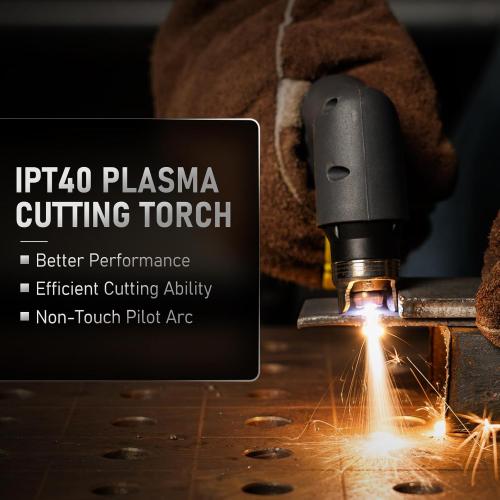 YESWELDER Plasma Cutter 60Amp Non-High Frequency Non-Touch Pilot Arc, Digital Display DC Inverter 110/220V Dual Voltage Blowback Plasma Cutting Machine CUT-60DS PRO