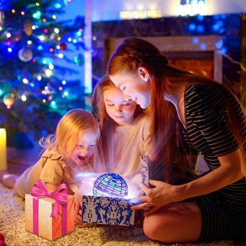 2025 Upgraded Flying Orb Ball - Hover Drone Boomerang Ball for Kids & Adults, Fun Indoor/Outdoor Flying Experience for Gifts,Christmas Surprises for Boys and Girls (Blue)