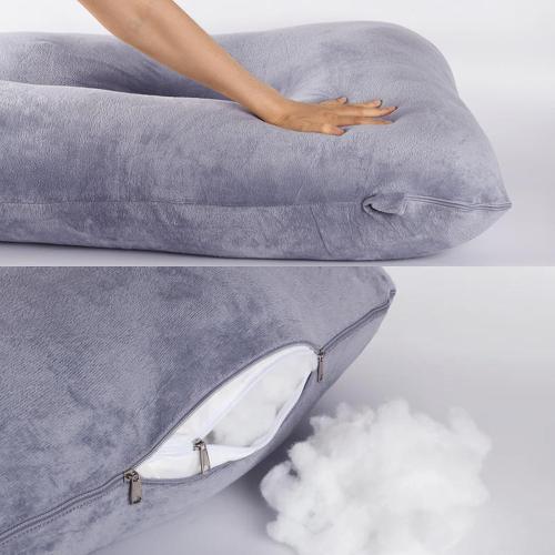 Pregnancy Pillow for Sleeping,Full Body Maternity Pillow with Removable Washable Cover,Support for Back,Hips,Legs,Belly for Pregnant Women