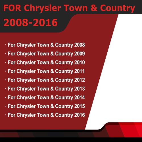 Front Driver & Passenger Side Windshield Outer B Pillar Trim Molding kit Compatible with Dodge Grand Caravan 2008-2020 Chrysler Town Country 2008-2016 Replaces 926-445 926-446 (Left & Right 2ps)