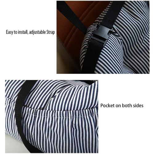 BLOBLO Dog Car Seat Pet Booster Seat Travel Safety Dog Bed for Car with Storage Pocket