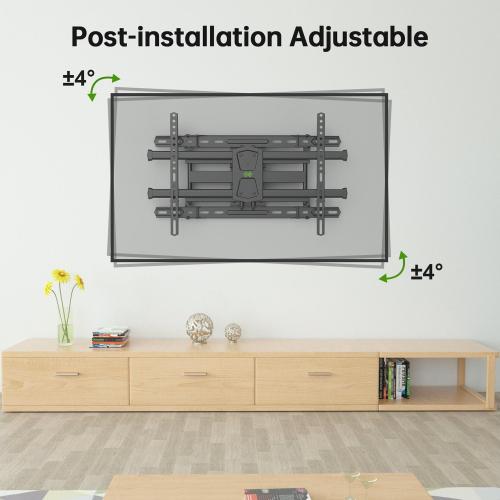 USX MOUNT UL Listed TV Wall Mount for 42-84 TVs up to 110lbs and 8-24 Wood Studs, TV Mount with Tilt, Swivel & Extension, Wall Mounts Bracket with Dual Articulating Arms, Max VESA 600x400mm