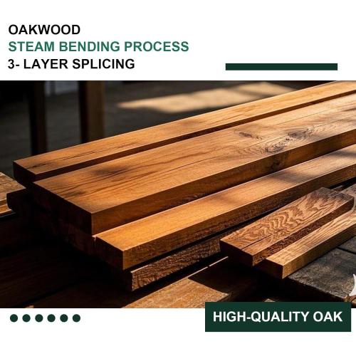 Two Steam - Bent Oak Rockers Runners - 1-1/16 Wide Wood Curved Legs for Chair or Bench Rocking Repair