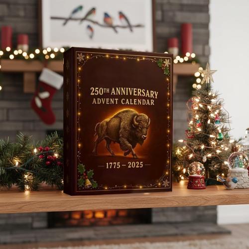 Whiskey Advent Calendar 2025, 24 Days of Premium Whiskey Pendants, 3D Stereo Design Christmas Countdown, Exclusive Holiday Countdown Gift Box for Men & Women