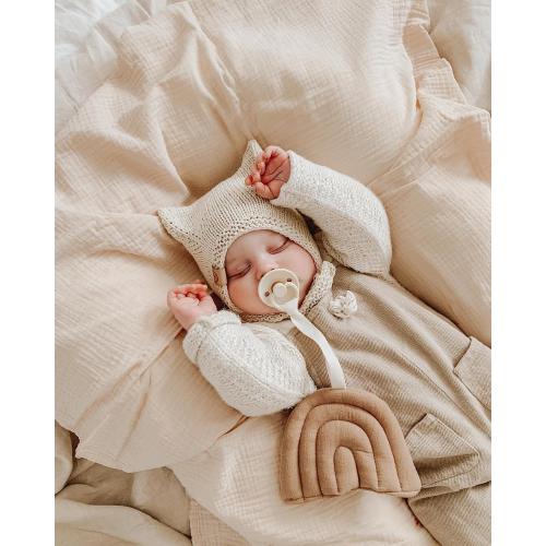 Muslin Swaddle Blankets for Baby, Unisex Baby Boys Girls Essentials, Large 47 x 47 inches, Boho Receiving Blankets Newborn Registry Must Haves (White, Simple)
