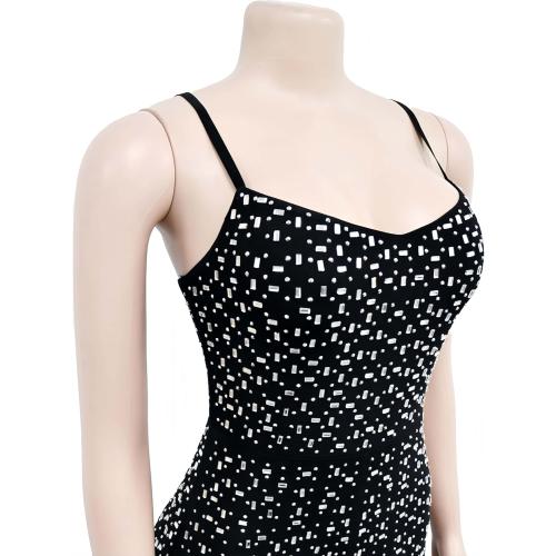 Women's SMALL Black  Sparkle Rhinestone Jumpsuits for Women Sexy Party Night Out