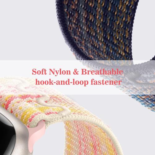 Nylon Band Compatible with Apple Watch Bands for Women Men | Sport Loop 38mm 40mm 41mm 42mm 44mm 45mm 46mm 49mm, Replacement Strap for iWatch Series 11 10 9 8 7 6 5 4 3 2 1 SE Ultra
