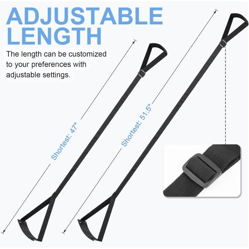 Rigid Leg Lifter for After Knee Surgery, Extra Long Leg Lifters for Elderly, Adjustable Leg Lifter Strap for After Hip Replacement, Limited Mobility, Foot Lifter Aid for Bed, Car, Wheelchair