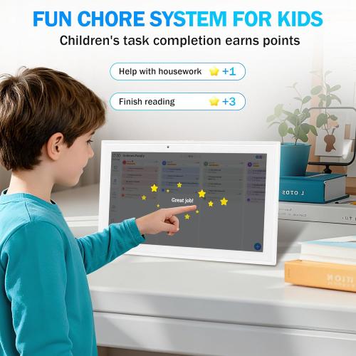 Digital calendar, 15.6 Inch Wifi Digital Calendar Chore Chart, 1920 * 1080P Full HD Touch screen Display for Family Meal Planner,Schedules, Photos, and Family Organization (15.6 inch)