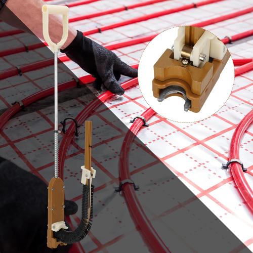 PEX Pipe Stapler with 1650 Pcs Foamboard Staples，Pex Foam Stapler Kit with 1-1/2″ Staples for1-2 Foamboard，Stand Up Foamboard Staple Gun No Bending Required for Operation