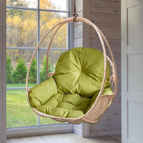 Swing Egg Hammock Chair Cushion Replacement for Bookstore, Library with Invisible Zipper Multifunctional Washable Removable, Green