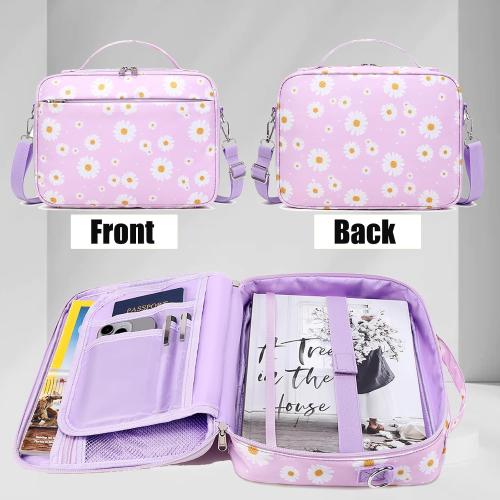 Bible Cover Case for Women and Girls with Shoulder Strap and Zippered Pocket,Bible Bag Holder Case Boooks Covers, Carrier Carrying Organizer Bag