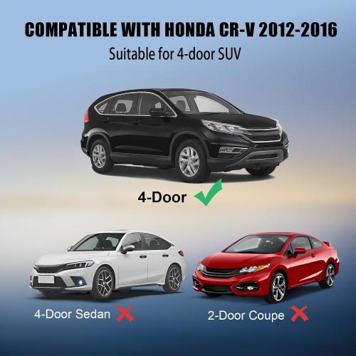 ItranMc Window Molding Trim for 2012-2016 Honda CRV/CR-V,Chrome Outer Door Weather Strip Window Seal Belt,Replace#72450-T0G-A01 72410-T0G-A01 72950-T0G-A01 72910-T0G-A01