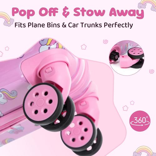 Rosamo 16’’ Kid’s Luggage Set with Spinner Wheels, Hardside with Suitcases,6 Piece ‼️used‼️