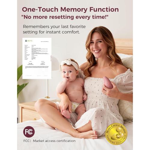 Momcozy Warming Lactation Massager Pro, 8 Vibration Modes & 4 Heating Levels, Longer-Lasting & 100s Rapid Warming Breast Massager, Quick Charging, Improves Milk Flow & Relieves Breast Engorgement