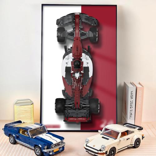 WETCEAOM Display Wallboard for Alfa Romeo F1 Team C42 1:8 Scale Car, Gift Ideas for Lego Car Wall Mount Display Enthusiast, Size:17.7X 29.5in,Only Wallboard