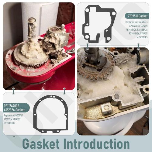 4 oz Food Grade Grease for kitchenaid Stand Mixer, Universally - Compatible with Kitchen Stand Mixer - Maintain The Performance of Your Machine and Extend Service Life, with 9709511 4162324 Gasket