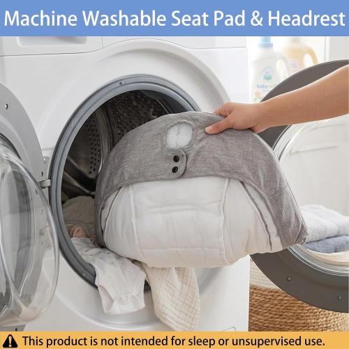 Electric Baby Swing for Infants, 5-Speed Adjustable Swing with Bluetooth Music, Timer, 5-Point Harness and Stable Base for Supervised Daytime Use (Grey)