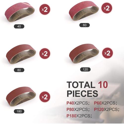 Jellas 3 × 21-Inch Belt Sander with Dust Bag, 7Amp Sander Machine with Variable-speed Control, 2 in 1 Vacuum Adapter, 10Feet (3 meters) Length Power Cord, Belt Sanders for Woodworking BS750-SD