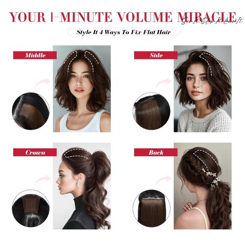 Short Clip in Hair Extensions Real Remy Human Hair,S-noilite Short Hair Extensions Clip ins,Mini Clip in Extensions for Add Volume and Highlights,5 Pieces 36g 10 inch Golden Brown Mixed Bleach Blonde