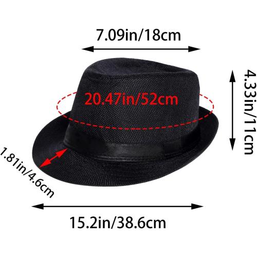Ishua 1920s Men Costume Accessories, 17 pcs Old Men Gangster Costume Set, Roaring Retro Mens Gatsby Accessories 1920s