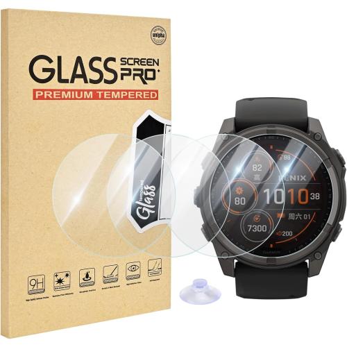 4 Pack Compatible for Garmin Fenix 8 47mm Screen Protector