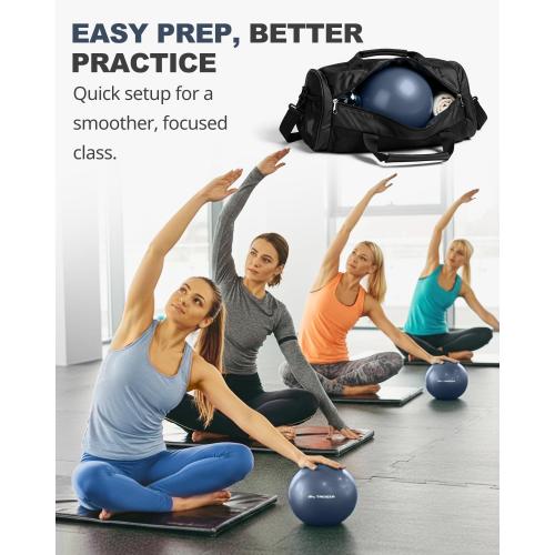 Trideer Yoga Ball for Exercise, Pilates, Core & Balance Training, Stability Ball for Pregnancy & Birthing Prep, Physical Therapy, Daily Stretching, Office Chair for Active Sitting, Quick Pump Included