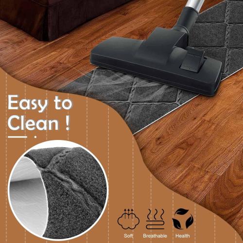 DARK GREY Seloom Upgraded 9 x 36 Stair Treads for Wooden Steps- Carpet Non-Slip with Non Skid Backing Specialized for Indoor Steps, Removable Washable Step Runners Perfect for Dogs(Grey,15-Pack, Dimand)