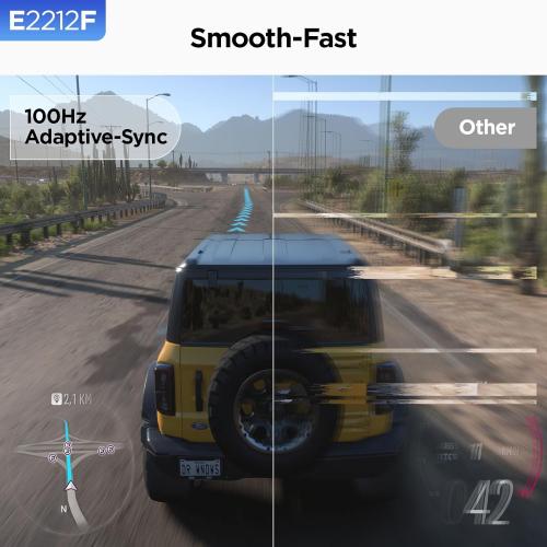 KOORUI Size 22 Inch Computer Monitor Full HD 1080P 100Hz PC Gaming Screen VA Panel Ultra-Slim Display 3000:1 Contrast Ratio with Adpitive Sync (HDMI/VGA/VESA Compatible 100x100mm/Audio Out), Tilt, Black