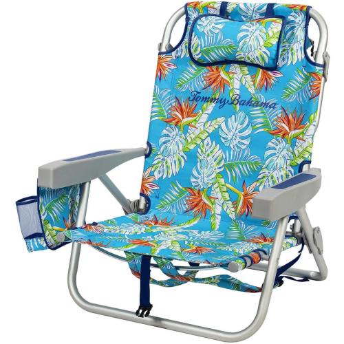 Tommy Bahama  Backpack Beach Chair 5 Position Chair, Including Lay Flat (Floral)