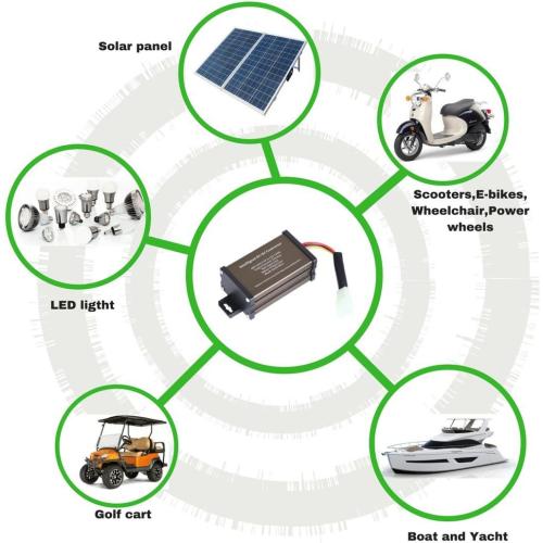 Pro Chaser DC-DC 72V 60V 48V Volt Voltage to 12V Step Down Voltage Reducer Regulator 180W 15A for Scooters & Bicycles Golf cart (10A 72v-12v)