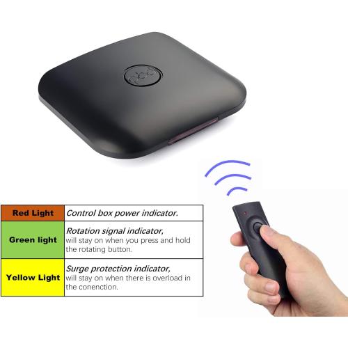 PIBIDI Digital HD TV Antenna, Amplified Attic/Outdoor Antenna, 360 Degree Rotation Wireless Remote, 4K 1080P VHF UHF, Mounting Pole Included, 200 Miles Range