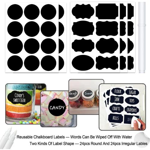 Small Mason Jars With Lids 6oz, 20 Pack Regular Mouth Canning Jars for Food Storage with Labels, Glass Jars with Metal Lids for Spice, Jam, Honey, Jelly, Dessert, Pickle, DIY Candles Decor