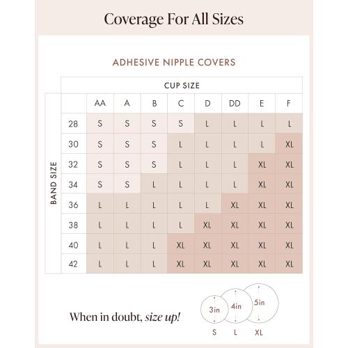 SizeD-H..color cream Reusable Silicone Nipple Covers - Waterproof, Nude, 4 Shades - Sticky Breast Stickers for Strapless Dress