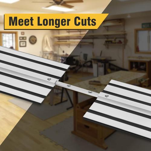 55 Track Saw Guide Rail for DeWalt Track Saws, Replacement for DeWalt DWS5020 Track Saw Guide Rail, Perfect for DeWalt Track Saw and Woodworking Longer Cuts, 2 Year Warranty