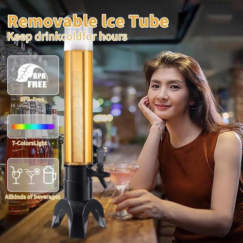 -Beverage Dispenser - Drink Dispensers for Parties -Perfect Home Bar Accessories - Alcohol, Beer & Liquor Dispenser - Mimosa Tower
