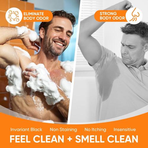 GPP Persimmon Soap Bar for Body Odor Control – 3 PCS Natural Body Wash Soap for for Old People Smell Eliminating Body Odor, Purifying Deodorizing Odor Eliminator for Women & Men, 3.53oz/per