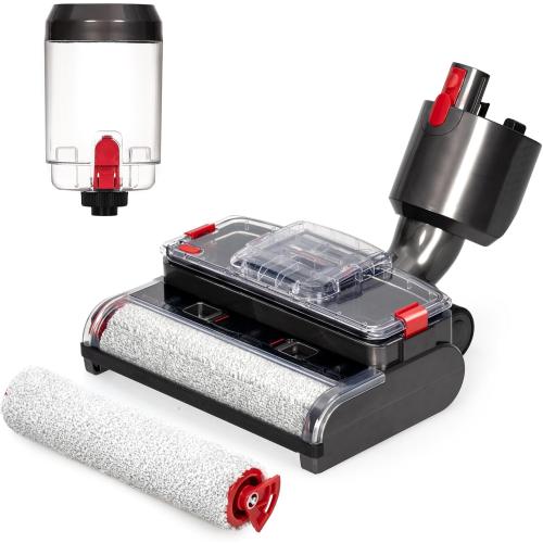 Electric Wet Dry Mopping Head for V15 V8 V7 V10 V11 Vacuum Cleaner, Automatic Cleaning Roller Brush for Various Hard Floors, Great for Sticky Messes and Pet Hair, 2024 New