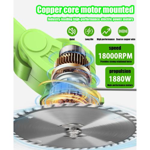 Electric Weed Wacker Cordless, with 2 X 21V 2.0Ah Battery Powered, 3 in 1 Stringless Grass Trimmer/Mini Mower/Brush Cutter Cordless， 4 Types of Cutting Blades, Brush Cutter for Lawn Yard Garden