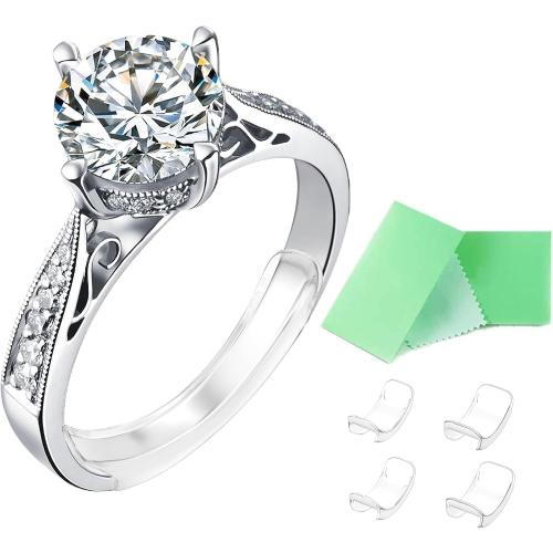 Invisible Ring Size Adjuster for Loose Rings Ring Adjuster Fit Any Rings, Assorted Sizes of Ring Sizer