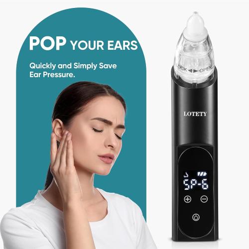 Eustachian Tube Unclogger - Ear Pressure Relief Device for Flying & Diving, Unblock Eustachian Tube & Balancing Ear Pressure to Relieve Tinnitus and Earache - HY030