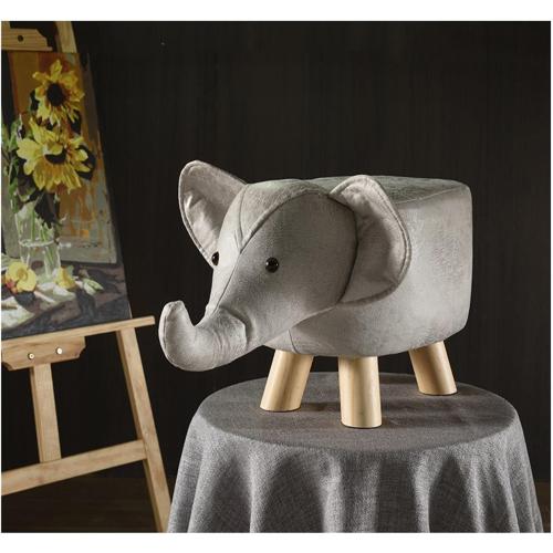 Animal Ottoman Creative Animals, Elephants, Dinosaurs, Deer, Dogs, Cows, Cartoon Sofas, Shoe Changing Stools Foot Stool for Living Room Entryway Bedroom(Green Water Buffalo)