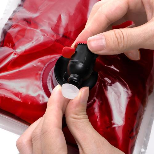 WUWEOT 10 Pack Wine Purse Refill Bags, Wine Bladder Replacement, 1.5L Portable Liquid Storage Pouch, Leakproof Beach Bag Dispenser with Spout for Wine Cools Liquid Juices Beverage, Easy to Fill