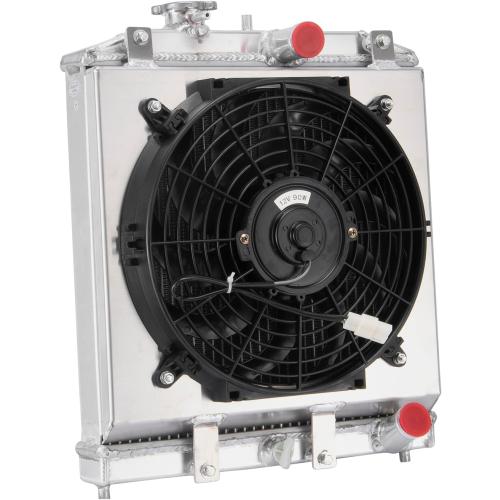 3 Row Aluminum Radiator for Honda CIVIC D15 D16 EK EG INTEGRA/Acura Integra 1992-2000 Full Aluminum Radiators   Shroud fan