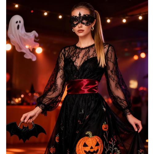 Masquerade Mask for Women Lace Eye Mask for Halloween Costume Party